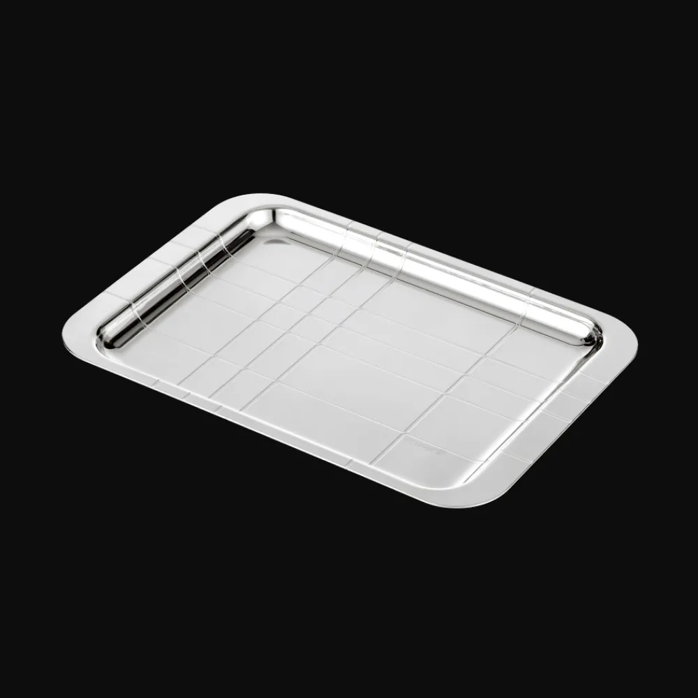 Plateaux Et Vide-Poches|Plateaux De Service*Christofle Plateau rectangulaire en métal argenté - 22 x 16 cm