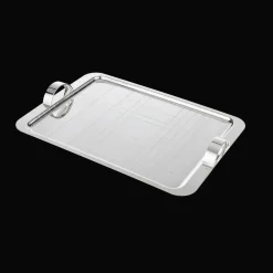 Plateaux Et Vide-Poches|Plateaux De Service*Christofle Plateau rectangulaire en métal argenté - 45 x 32 cm