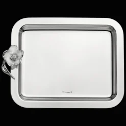 Plateaux Et Vide-Poches|Plateaux De Service*Christofle Plateau rectangulaire en métal argenté - 20 x 16 cm