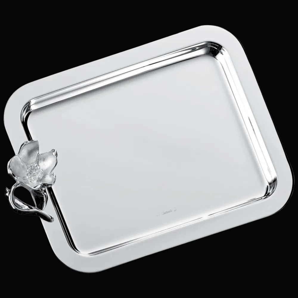 Plateaux Et Vide-Poches|Plateaux De Service*Christofle Plateau rectangulaire en métal argenté - 20 x 16 cm