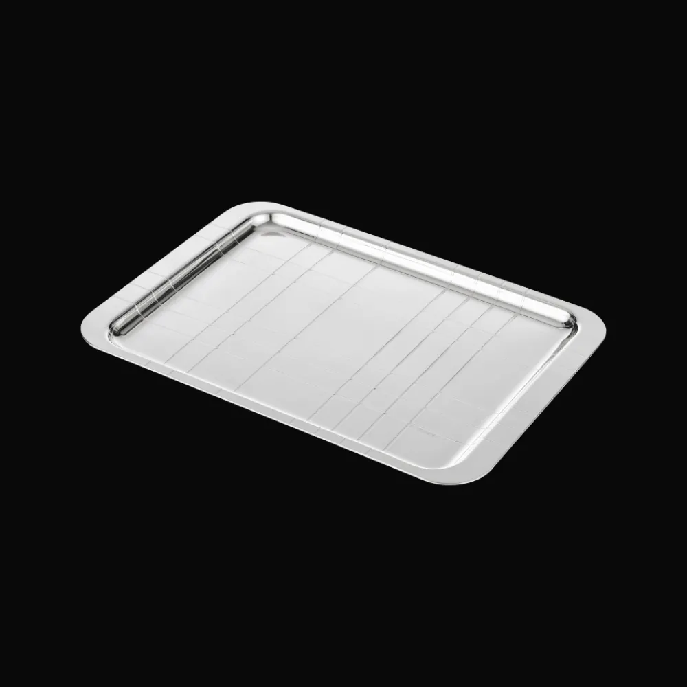 Plateaux Et Vide-Poches|Plateaux De Service*Christofle Plateau rectangulaire en métal argenté - 21 x 30 cm
