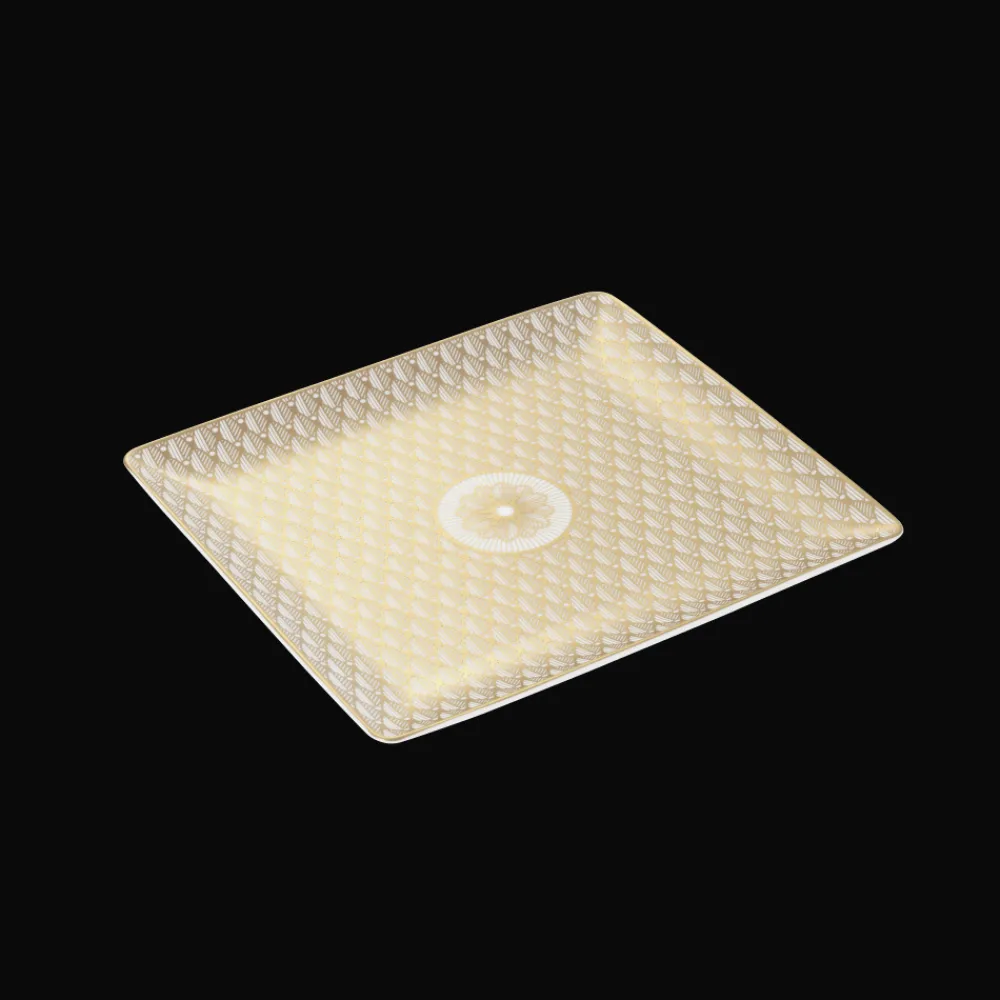 Les Petites Attentions|Plateaux Et Vide-Poches*Christofle Plateau rectangulaire 17x15 cm en porcelaine finition Or