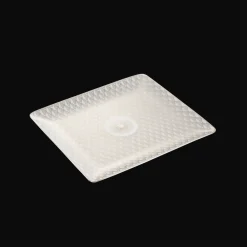 Les Petites Attentions|Plateaux Et Vide-Poches*Christofle Plateau rectangulaire 17x15 cm en porcelaine finition Platine