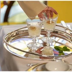 Plateaux Et Vide-Poches|Plateaux De Service*Christofle Plateau rond en métal argenté - 39 cm