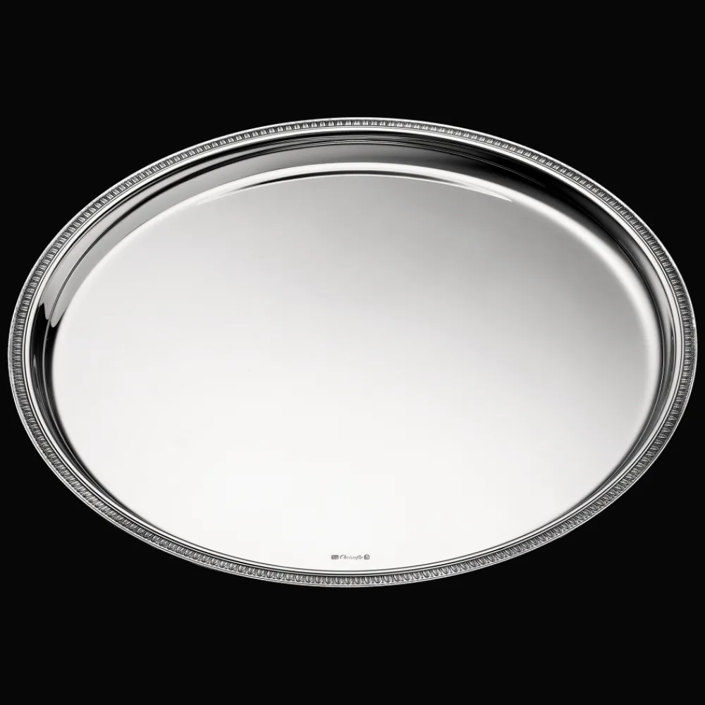 Cadeaux Personnalisables|Plateaux Et Vide-Poches*Christofle Plateau rond en métal argenté - 39 cm