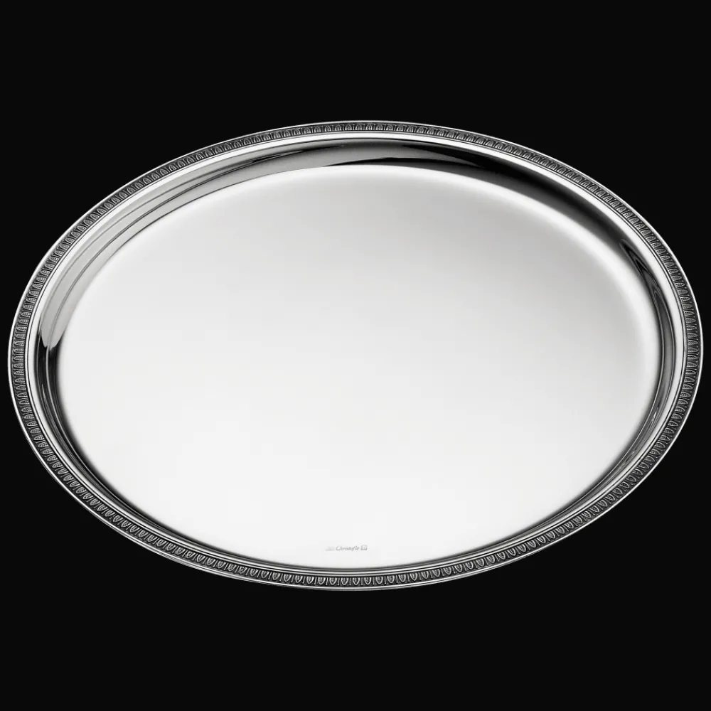Cadeaux Personnalisables|Plateaux Et Vide-Poches*Christofle Plateau rond en métal argenté - 30 cm