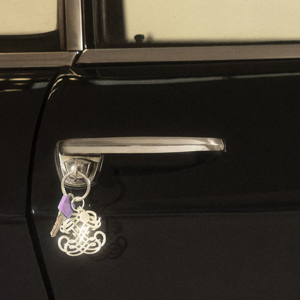 Petits Accessoires*Christofle Porte-clés EE en argent massif - Eugénie de Montijo