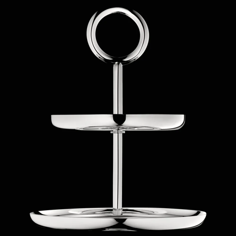 Accessoires Apéritif|Accessoires De Table*Christofle Porte-mignardises 2 compartiments en métal argenté