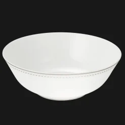 Tasses Et Bols|Plats*Christofle Saladier en porcelaine finition Platine