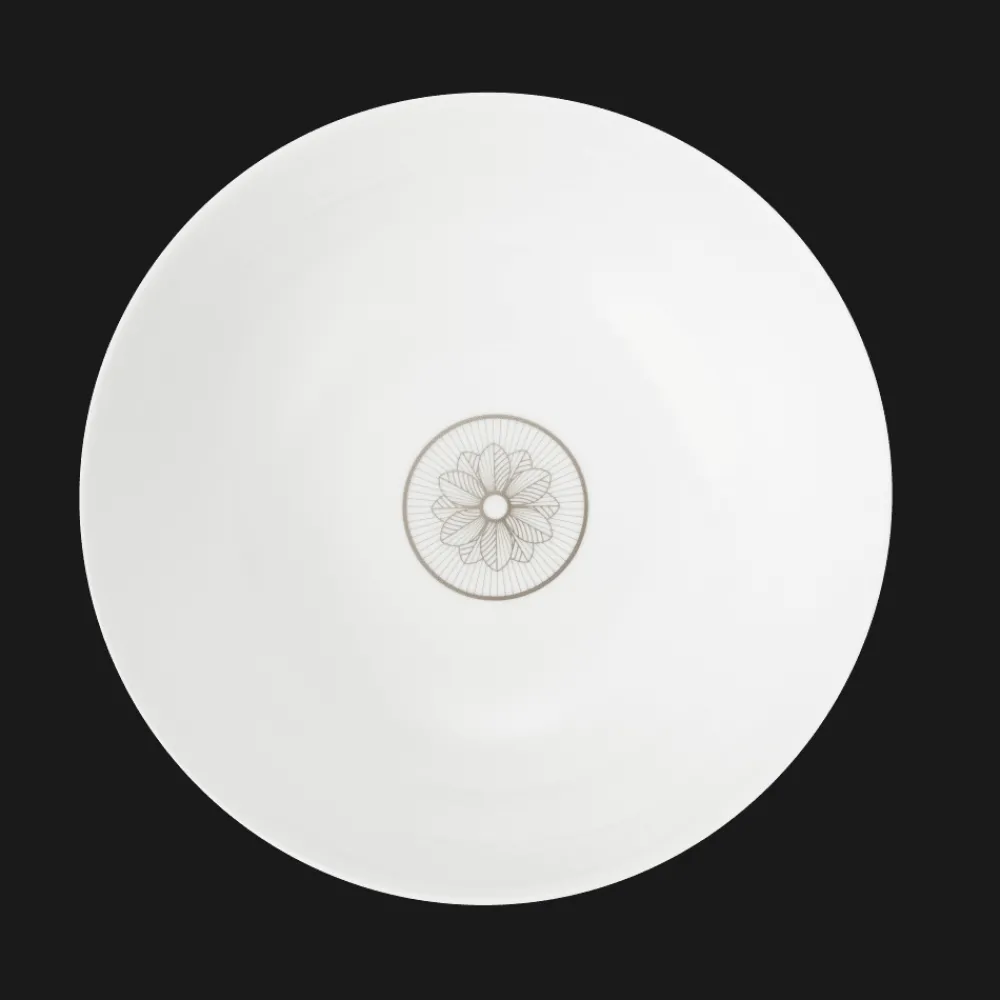 Tasses Et Bols|Plats*Christofle Saladier en porcelaine finition Platine