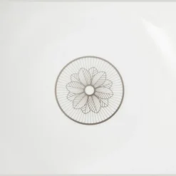 Tasses Et Bols|Plats*Christofle Saladier en porcelaine finition Platine