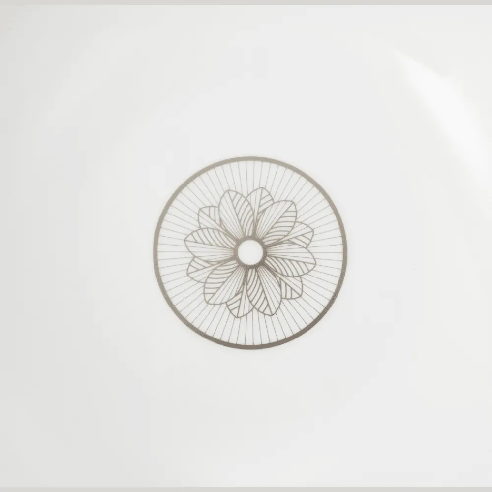 Tasses Et Bols|Plats*Christofle Saladier en porcelaine finition Platine