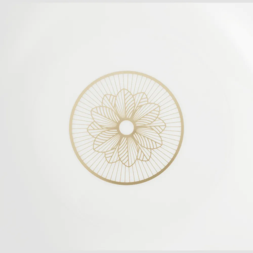 Tasses Et Bols|Plats*Christofle Saladier en porcelaine finition Or