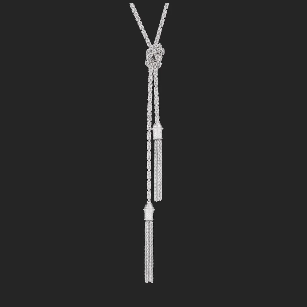 Colliers Et Pendentifs Femme*Christofle Sautoir à Nouer en argent massif