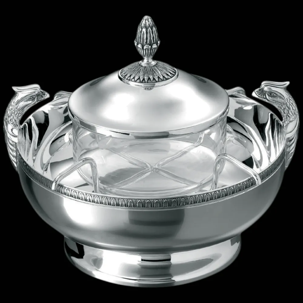 Accessoires De Table|Plats*Christofle Service à caviar en métal argenté
