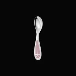Cadeaux Personnalisables|Cadeaux Enfants*Christofle Set cuillère et fourchette naissance en métal argenté - Rose Quartz