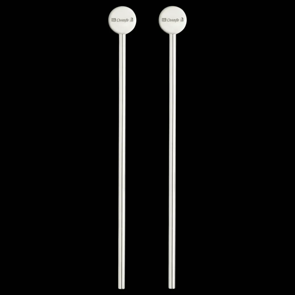 Accessoires De Mixologie|Accessoires Apéritif*Christofle Set de 2 agitateurs en métal argenté