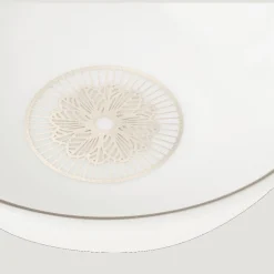 Accessoires De Table|Services Asiatiques*Christofle Set de 2 coupelles à sauce en porcelaine finition Platine