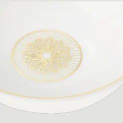 Accessoires De Table|Services Asiatiques*Christofle Set de 2 coupelles à sauce en porcelaine finition Or