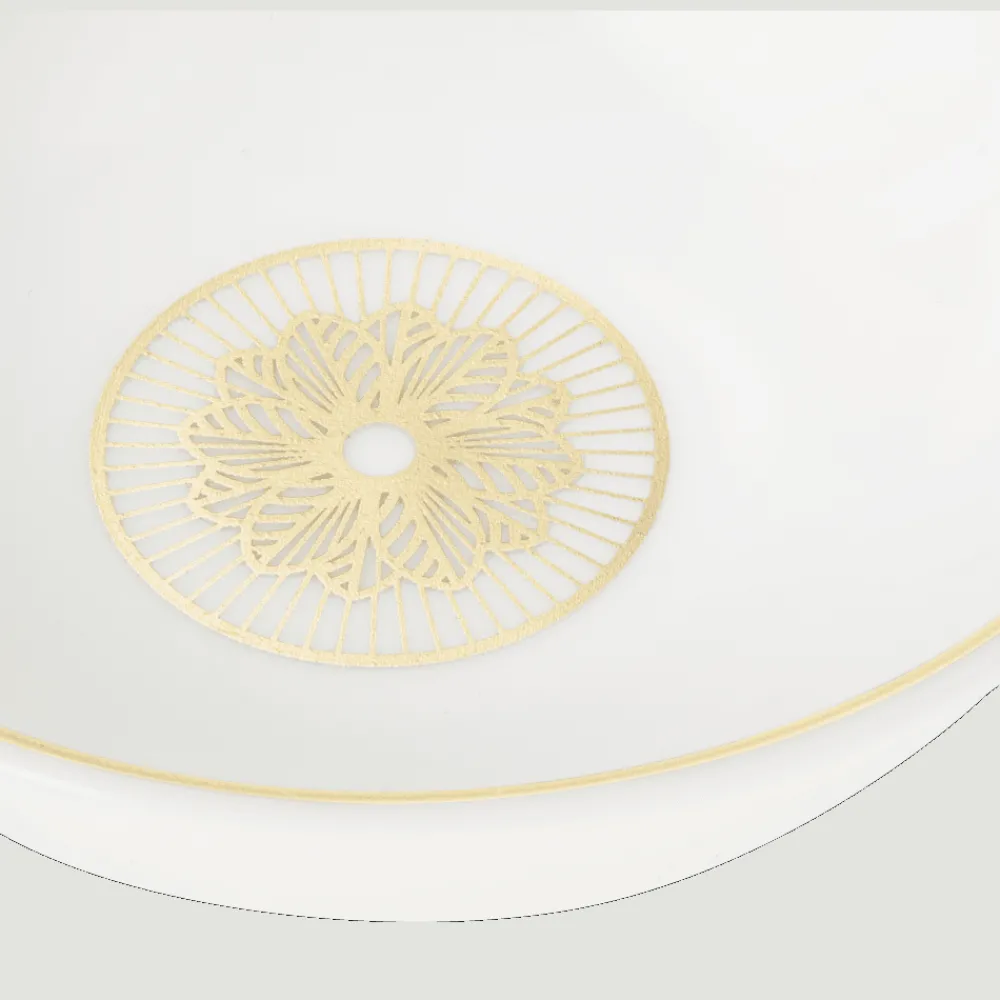 Accessoires De Table|Services Asiatiques*Christofle Set de 2 coupelles à sauce en porcelaine finition Or