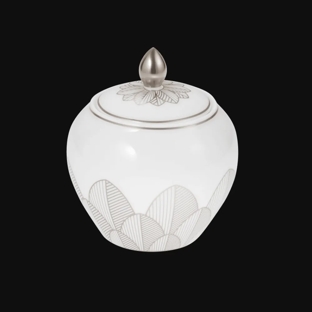 Cadeaux Thé Et Café|Accessoires Thé Et Café*Christofle Sucrier 30 cl en porcelaine finition Platine