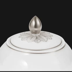 Cadeaux Thé Et Café|Accessoires Thé Et Café*Christofle Sucrier 30 cl en porcelaine finition Platine