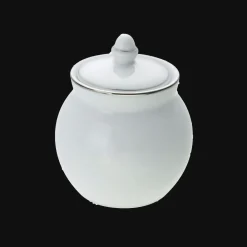 Accessoires Thé Et Café*Christofle Sucrier Albi Porcelaine