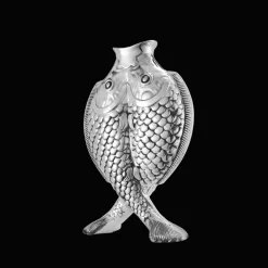 Vases*Christofle Vase Forme poisson en métal argenté
