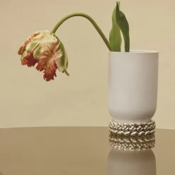 Vases*Christofle Vase Petit Modèle en Porcelaine