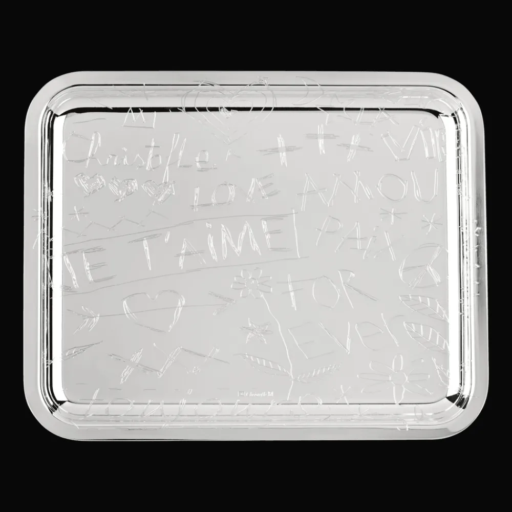 Plateaux Et Vide-Poches|Plateaux De Service*Christofle Vide-poches en métal argenté - 20 x 16 cm